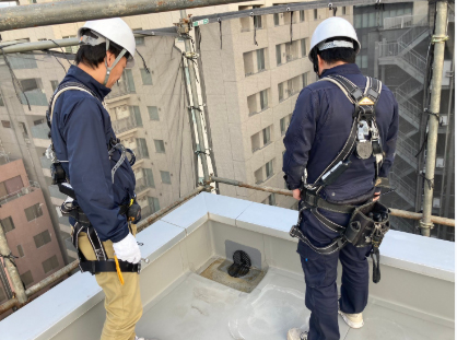 足場解体前検査